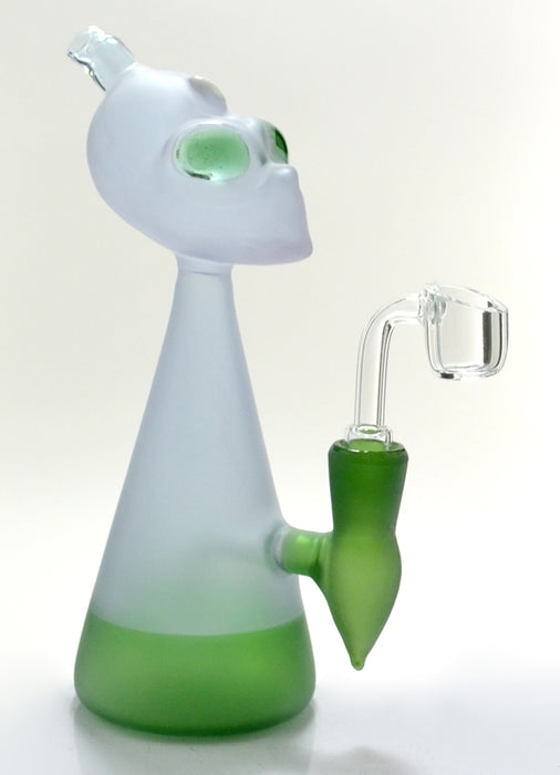 8" Frosted Color Alien Dab Rig - SmokeZone 420