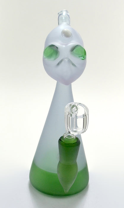 8" Frosted Color Alien Dab Rig - SmokeZone 420