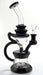 10" Black & Clear Recycler Water Pipe - SmokeZone 420