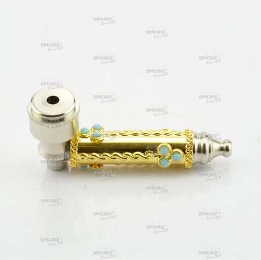 3" Gold Sleeve Metal Pipe - SmokeZone 420
