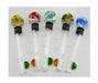 4" Color Head Push Glass Blunt (5 Pack) - SmokeZone 420