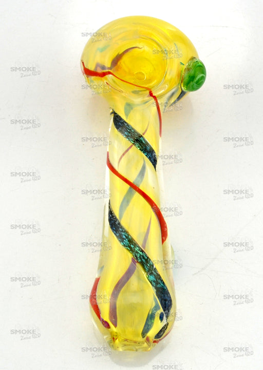 5" Dichro Striped Fumed Body Hand Pipe - SmokeZone 420