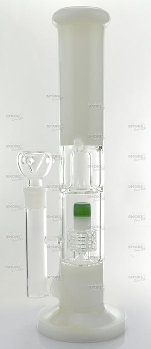 13" Dome & Matrix Perc White Color Water Pipe - SmokeZone 420