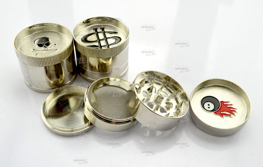 2" Assorted Design 4 Part Grinders - SmokeZone 420