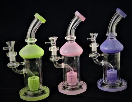 10" Slime Water pipe With Double Tire Perk - SmokeZone 420