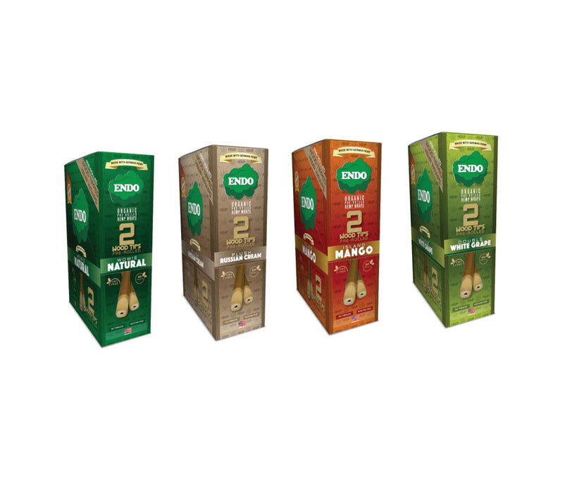 Endo Wood Tipped Hemp Wraps - SmokeZone 420
