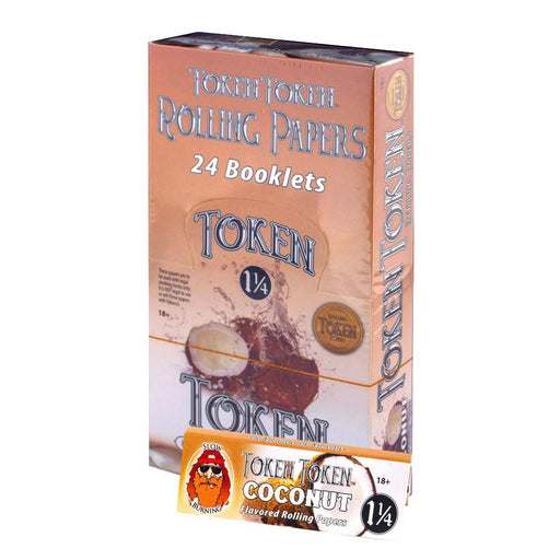 Toke Token 1 1/4 Flavor Paper (Coconut) - SmokeZone 420