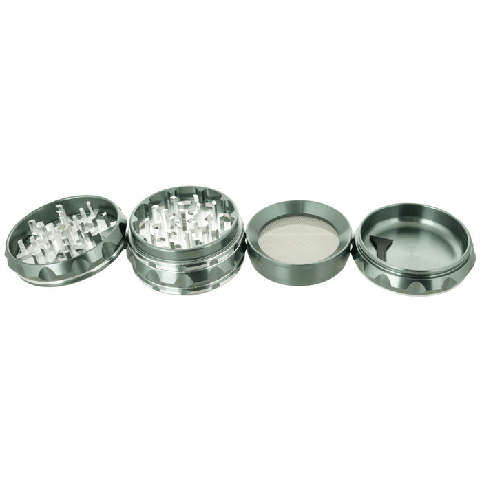 2.5" Lighting Clear Top Handle Grinder - SmokeZone 420