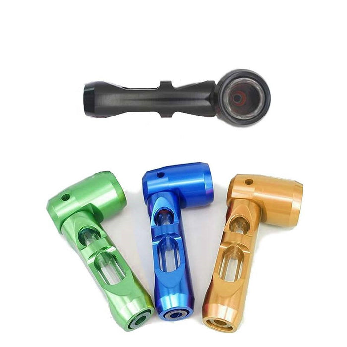 4" Color Metal & Glass Pipe - SmokeZone 420