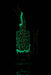 9" Curved Mouth Honeycomb Glow In The Dark Dab Rig - SmokeZone 420