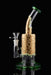 9" Curved Mouth Honeycomb Glow In The Dark Dab Rig - SmokeZone 420