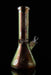 12" 7mm Metallic Gold Dollar Beaker - SmokeZone 420