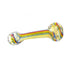 4" Flat Mouth Fumed Rasta Stripe Hand Pipe - SmokeZone 420