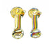 4" Flat Mouth Fumed Rasta Stripe Hand Pipe - SmokeZone 420