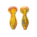 3.5" Dark Fumed Swirl & Dot Art Hand Pipe - SmokeZone 420