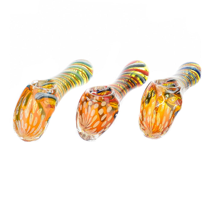 4" Dark Fumed Hammer Twisted Art Hand Pipe - SmokeZone 420