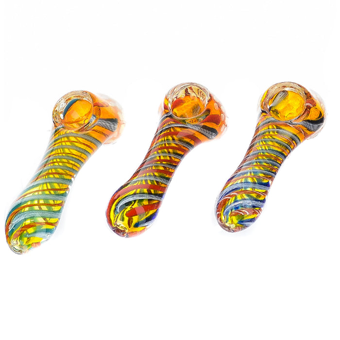 4" Dark Fumed Hammer Twisted Art Hand Pipe - SmokeZone 420