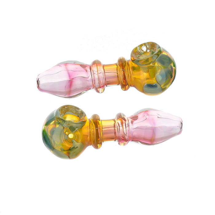 5" Double Ring Rose Gold Fumed Hand Pipe - SmokeZone 420