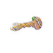 5" Flat Mouth Inside Swirl Art Fumed Hand Pipe - SmokeZone 420