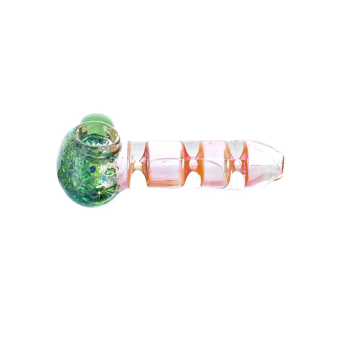 5" Frit Head Inside Ring Fumed Hand Pipe - SmokeZone 420