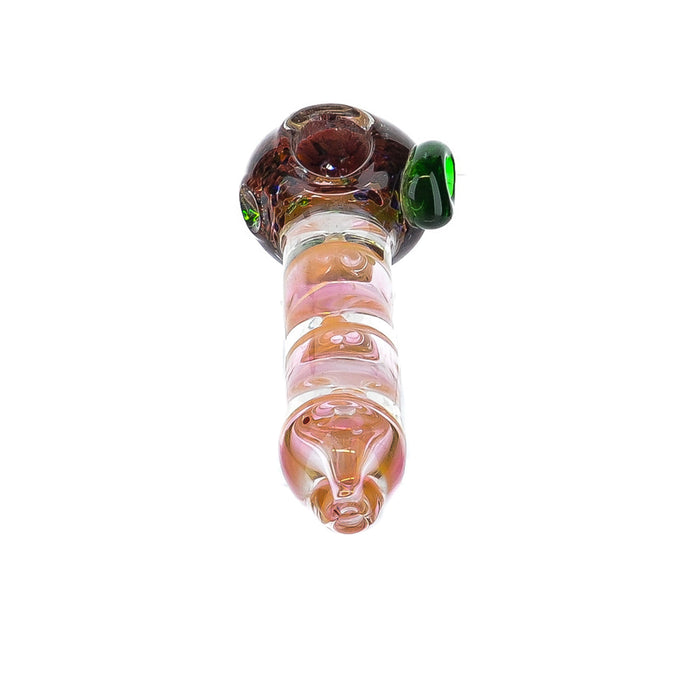 5" Frit Head Inside Ring Fumed Hand Pipe - SmokeZone 420