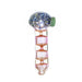 5" Frit Head Inside Ring Fumed Hand Pipe - SmokeZone 420