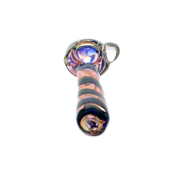 5" Electric Swirl Rose Gold Fumed Hand Pipe - SmokeZone 420