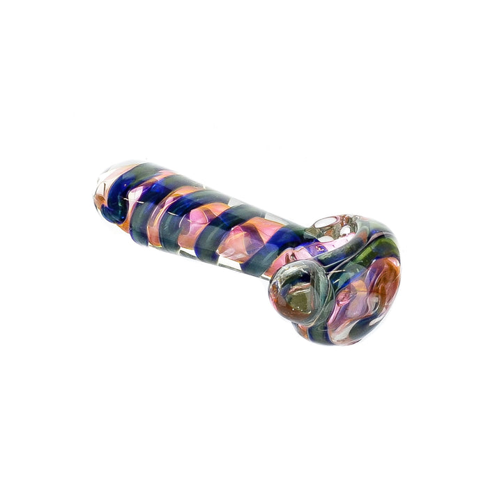 5" Electric Swirl Rose Gold Fumed Hand Pipe - SmokeZone 420