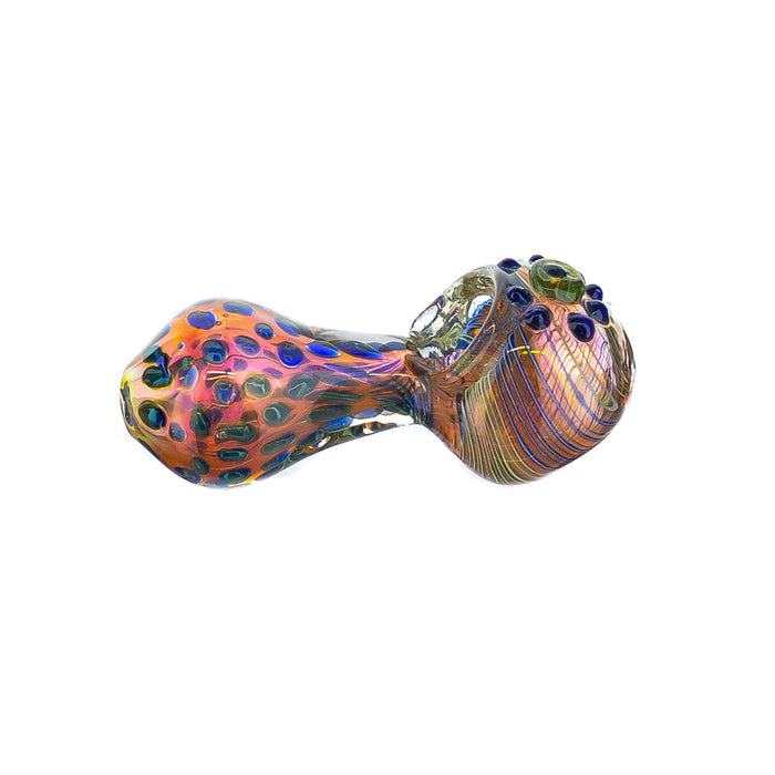 4" Beaded Head Polka Dot Body Hand Pipe - SmokeZone 420