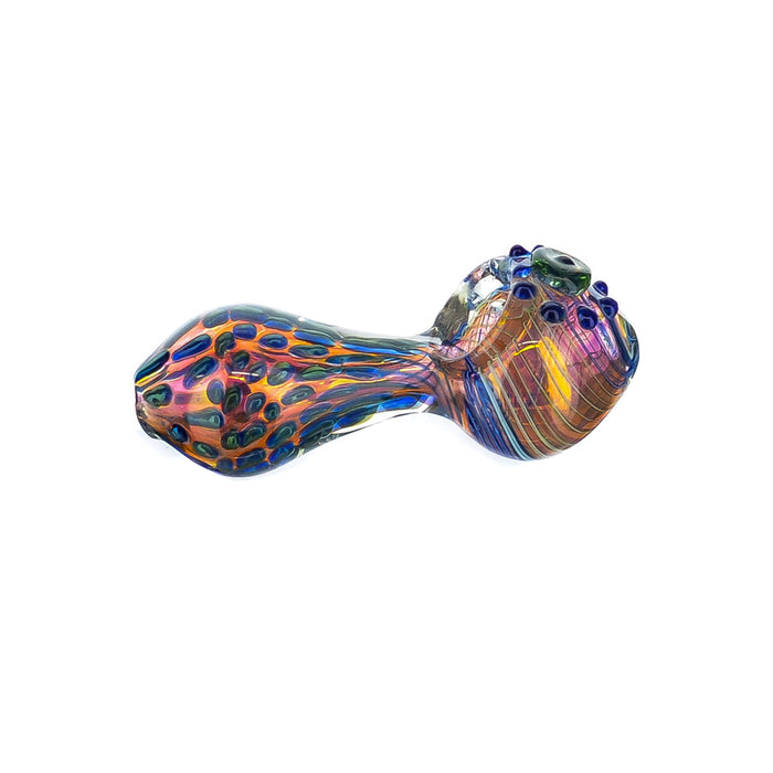 4" Beaded Head Polka Dot Body Hand Pipe - SmokeZone 420