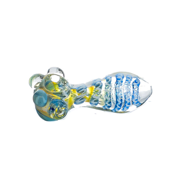 4" Triple Bead Inside Work Hand Pipe - SmokeZone 420