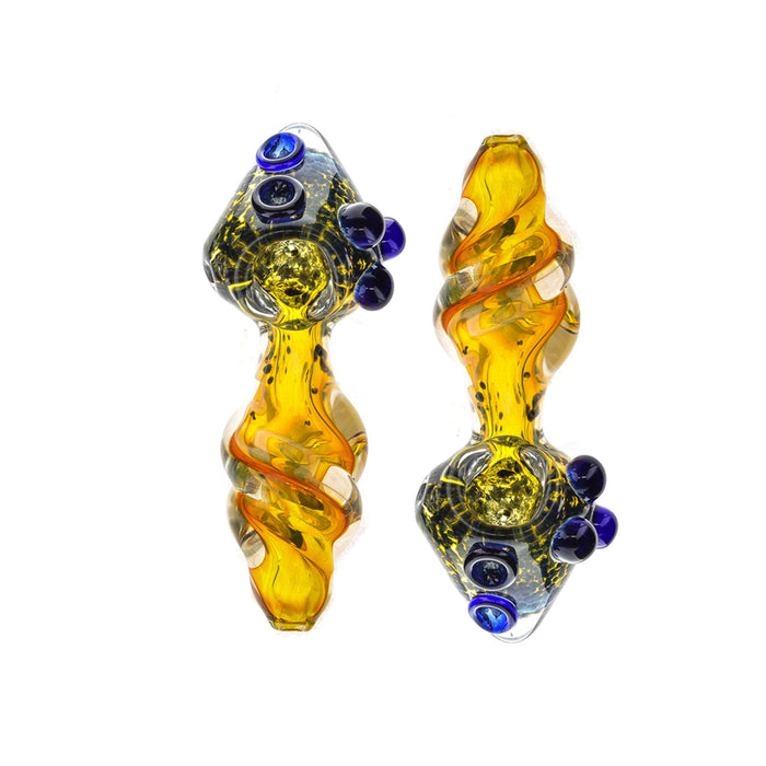 5" Assorted Fancy Design Fumed Hand Pipes - SmokeZone 420