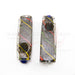 4" Rasta Striped Electric Fumed Block Hand Pipe - SmokeZone 420