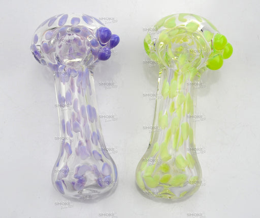 5" Purple Slime Color Dot Hand Pipe - SmokeZone 420