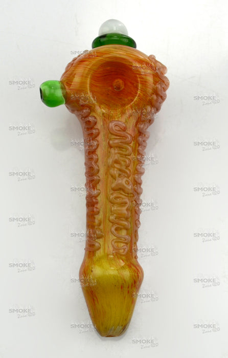 5.5" Yellow Fancy Eye Hand Pipe - SmokeZone 420
