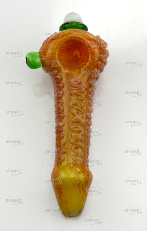 5.5" Yellow Fancy Eye Hand Pipe - SmokeZone 420