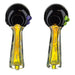 5" Black Head Inside Polka Dot Fumed Spoon Pipe - SmokeZone 420