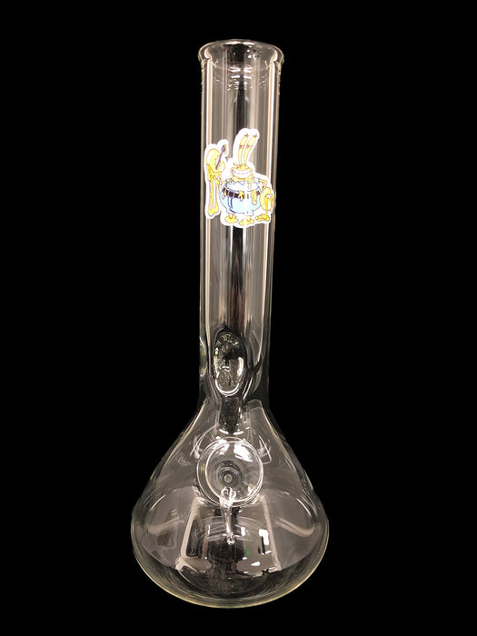 9" Clear Beaker Slide Water Pipe - SmokeZone 420