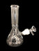 8" 38mm Clear Glass Beaker Water Pipe - SmokeZone 420