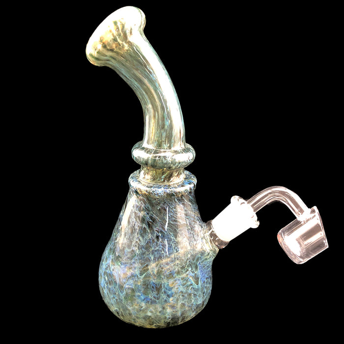 7" Full Frit Color Curved Mouth Dab Rig - SmokeZone 420