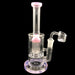 8" Slime Color Straight Tube Tree Perc Dab Rig - SmokeZone 420