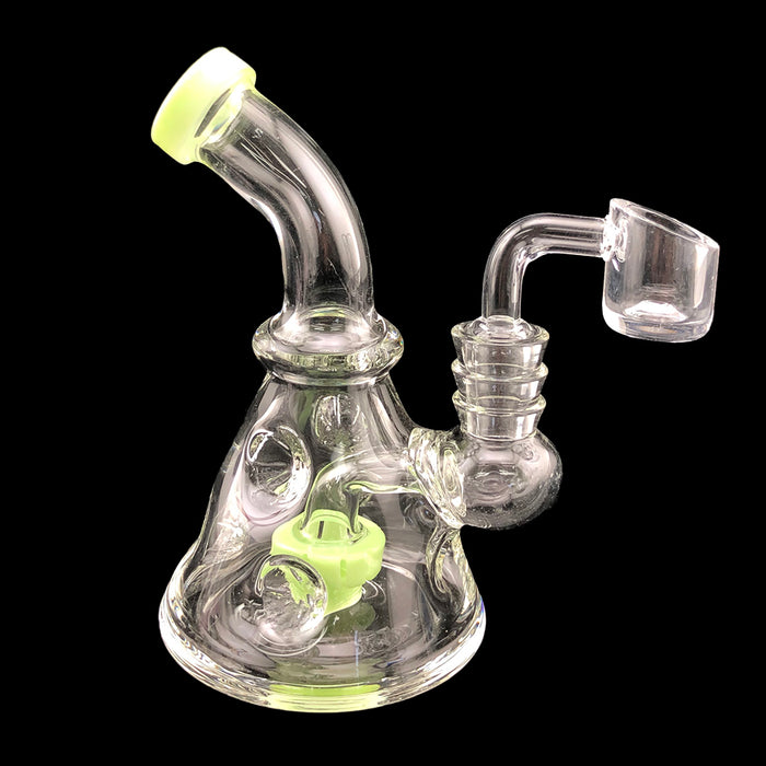 6" Slime Color Mini Cheese Dab Rig - SmokeZone 420