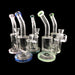 9" Curved Mouth Inline Perc Dab Rig - SmokeZone 420