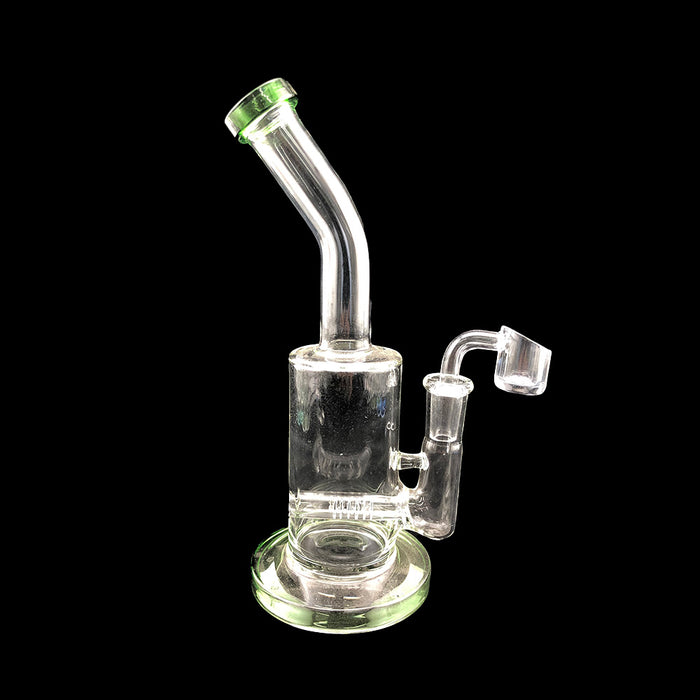 9" Curved Mouth Inline Perc Dab Rig - SmokeZone 420