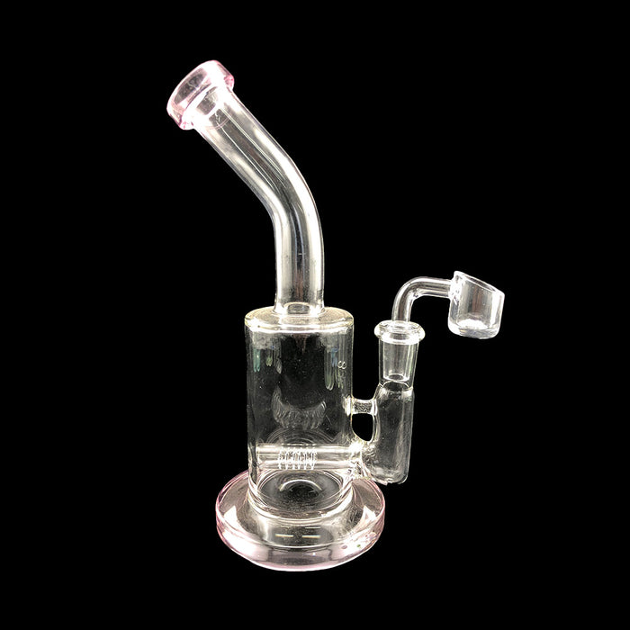 9" Curved Mouth Inline Perc Dab Rig - SmokeZone 420