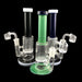 9" Straight Color Tube Honeycomb Dab Rig - SmokeZone 420