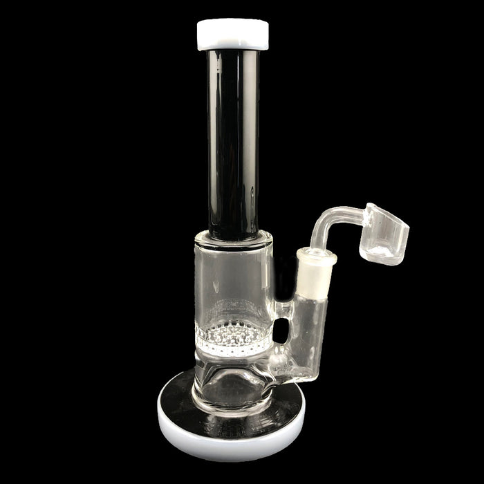 9" Straight Color Tube Honeycomb Dab Rig - SmokeZone 420