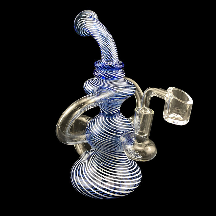 8" Full Twisted Color Recycler Dab Rig - SmokeZone 420