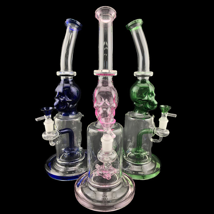 14" Skull Mine Perc Chamber Water Pipe - SmokeZone 420