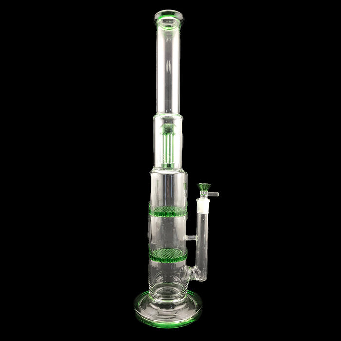 19" Double Honeycomb & Tree Perc Water Pipe - SmokeZone 420